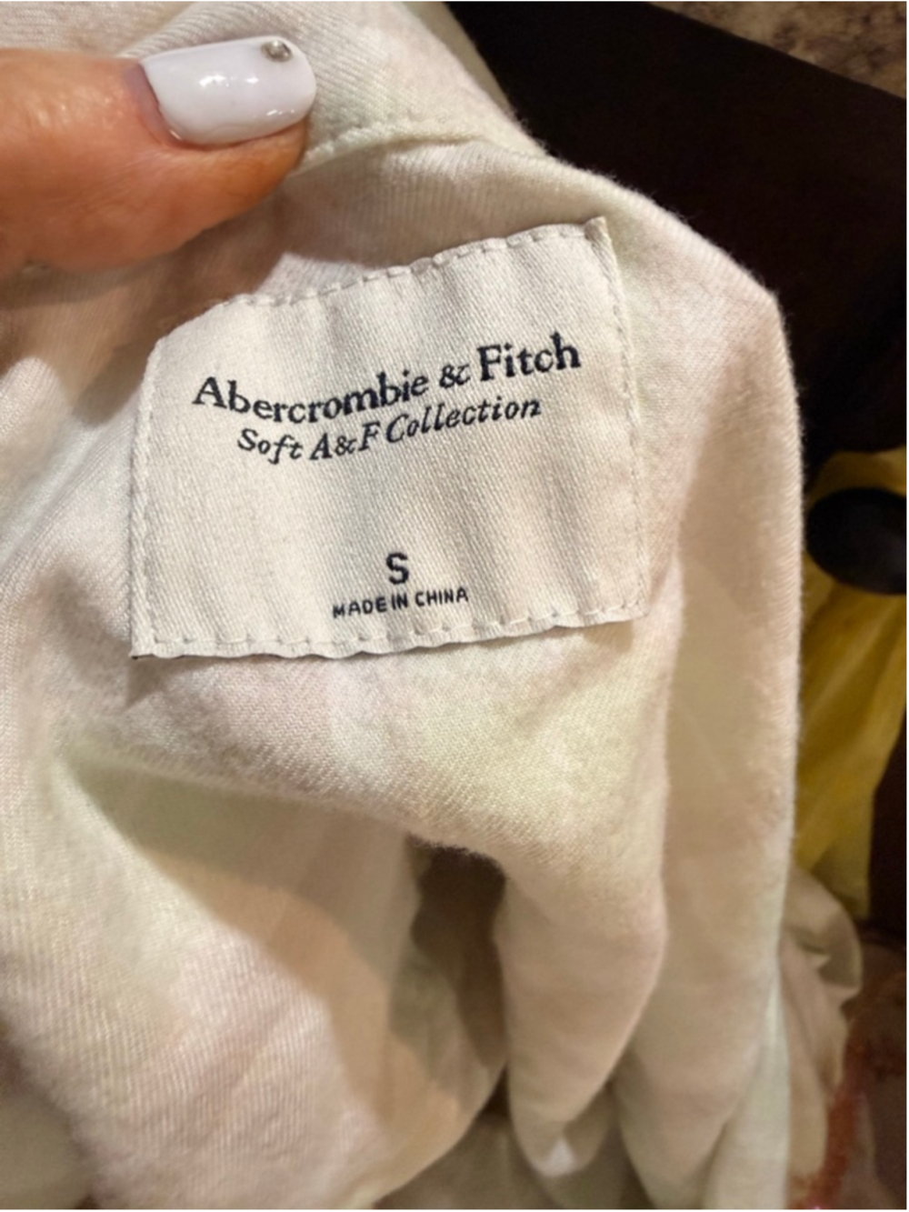 Women's Abercrombie & Fitch Plaid Button Down Shirt S White Green - Picture 6 of 8